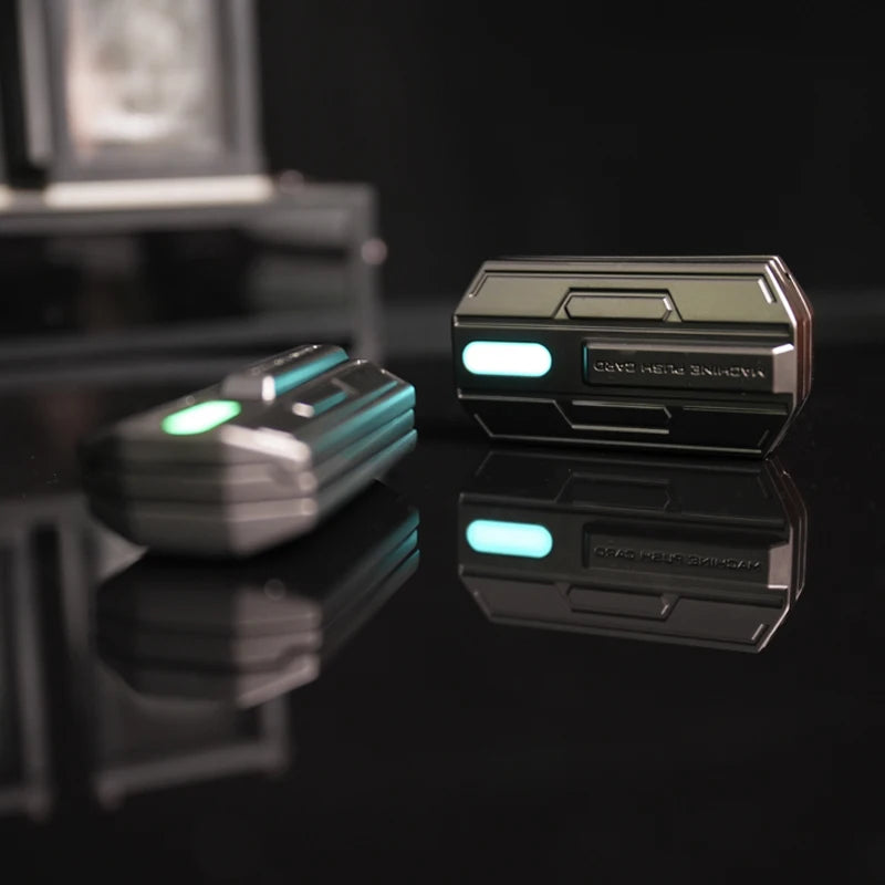 Luminous Fidget Slider Toy – Smooth Metal EDC Spinner for Anxiety & Stress Relief ADHD Focus Tool Silent Office Desk Toy