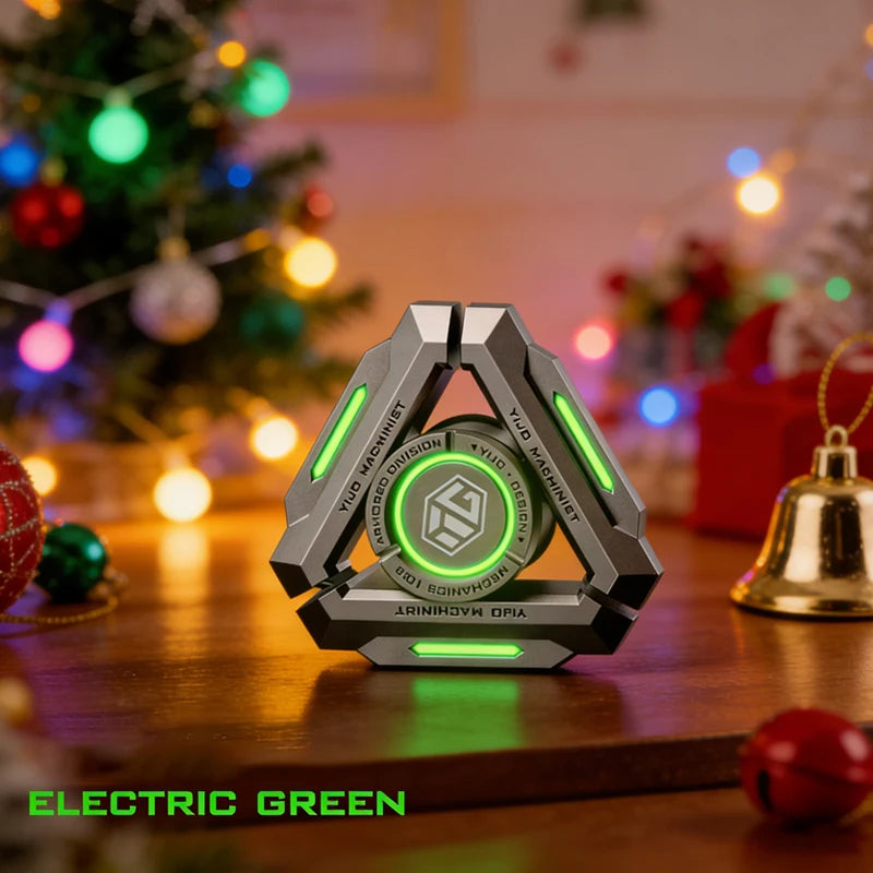 TriGlow CyberSpin Fidget – LED Triangle Stress Relief Spinner
