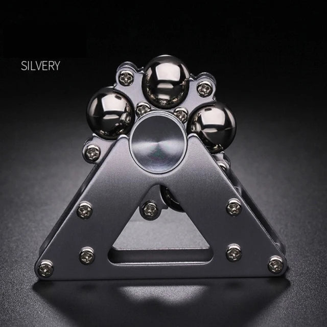 Magnetic Ball Tri Fidget Spinner – Premium Metal Stress Relief Desk Toy