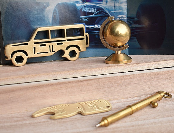 Copper Globe Fidget Spinner Play Ornament