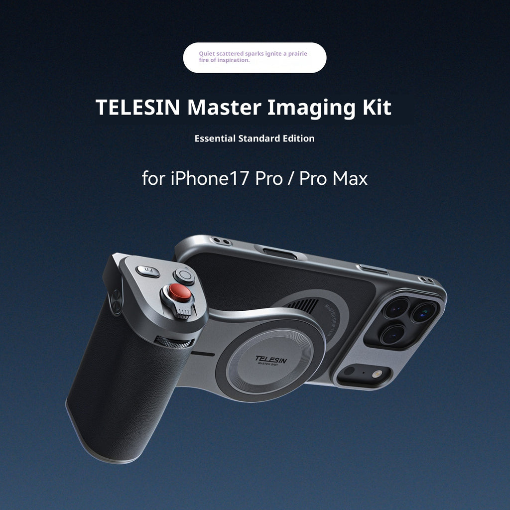 TELESIN Master Imaging Kit Camera Grip Case for iPhone 17 Pro – Professional Photography Handle & Magnetic Mount