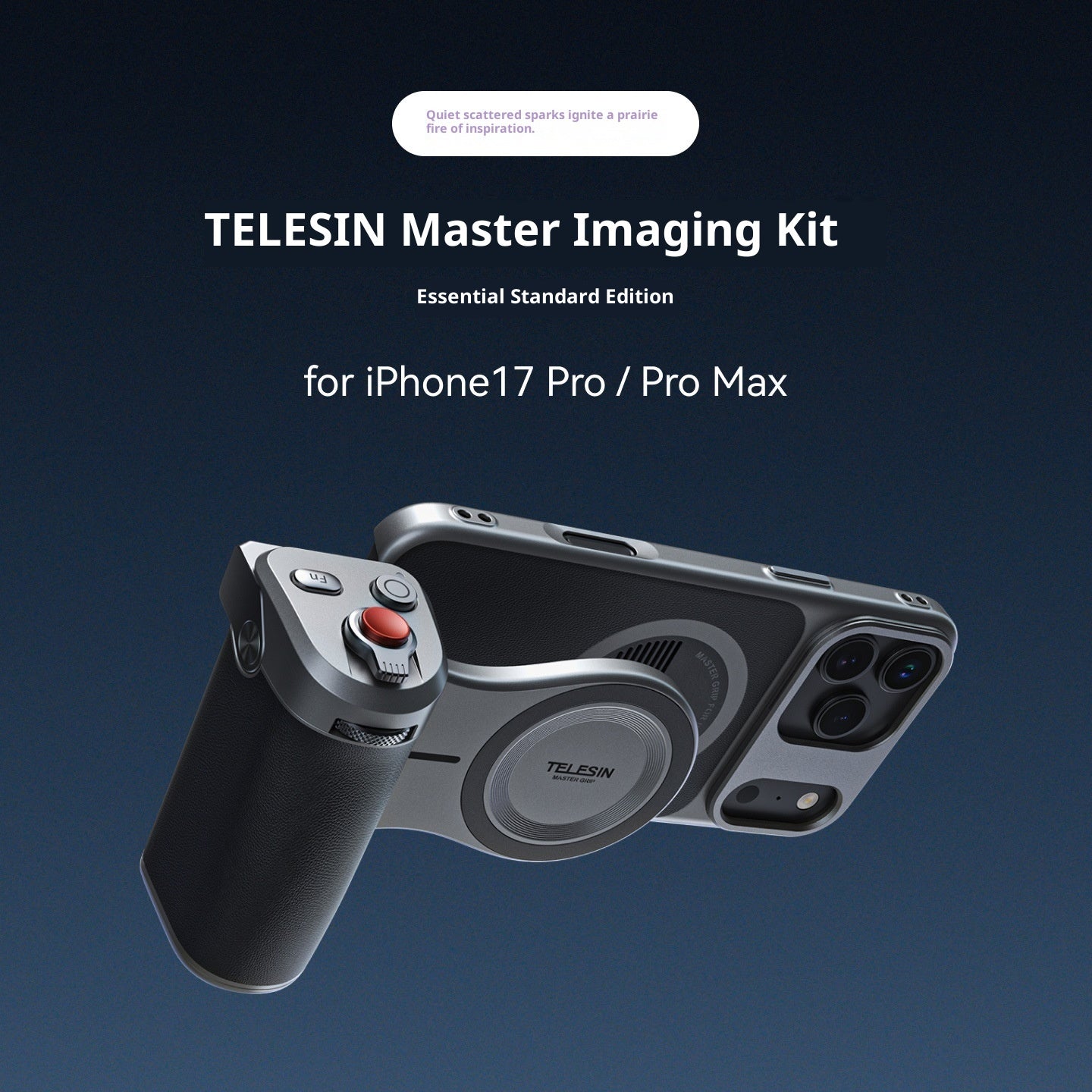 TELESIN Master Imaging Kit Camera Grip Case for iPhone 17 Pro – Professional Photography Handle & Magnetic Mount