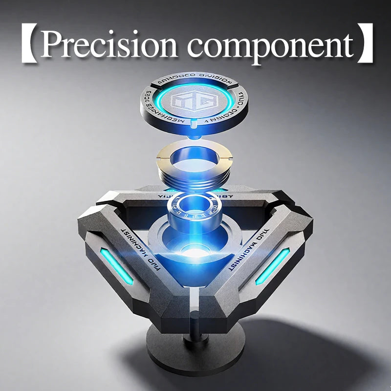 TriGlow CyberSpin Fidget – LED Triangle Stress Relief Spinner