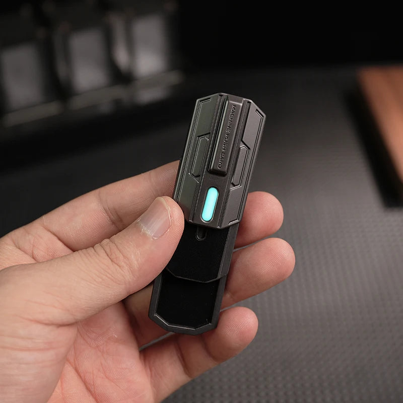 Luminous Fidget Slider Toy – Smooth Metal EDC Spinner for Anxiety & Stress Relief ADHD Focus Tool Silent Office Desk Toy