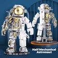 Half Mechanical Astronaut Building Block Set (1078 PCS) – Premium Space Model Display Toy