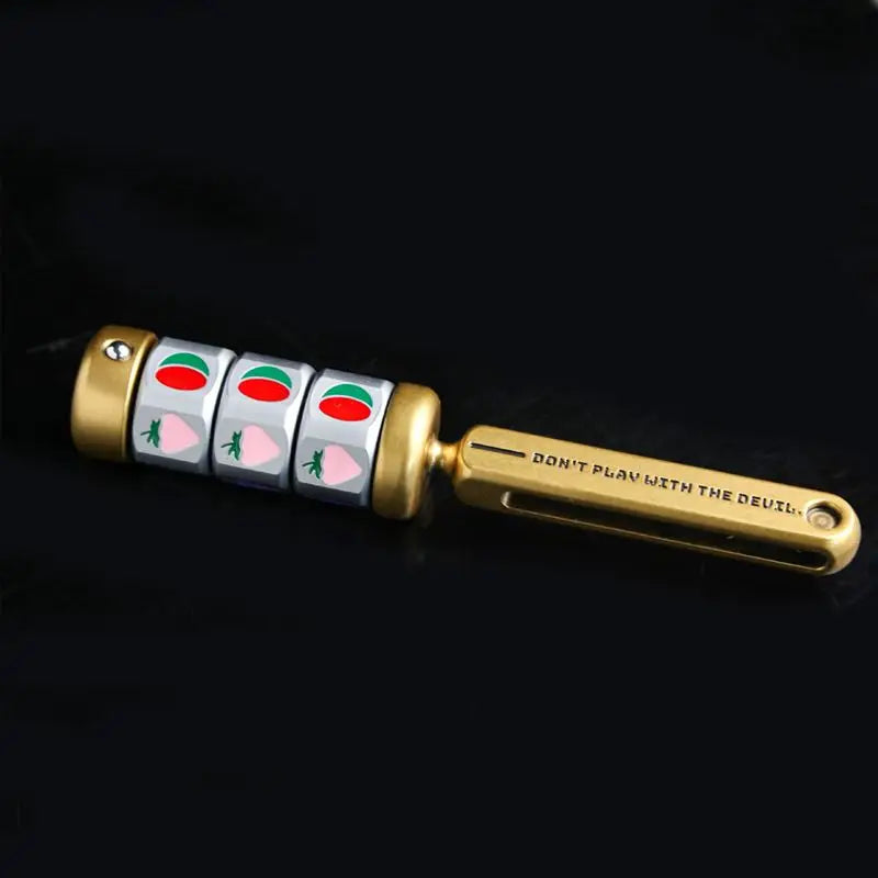 Lucky Dice Rotating Fidget Spinner – Metal Handheld Stress Relief Toy