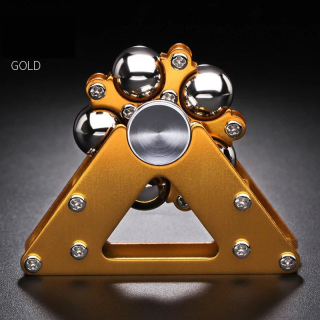 Magnetic Ball Tri Fidget Spinner – Premium Metal Stress Relief Desk Toy