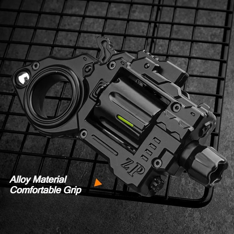 Compact One-Touch Spinning Ejection Fidget Toy – Stress Relief Metal Spinner Gadget