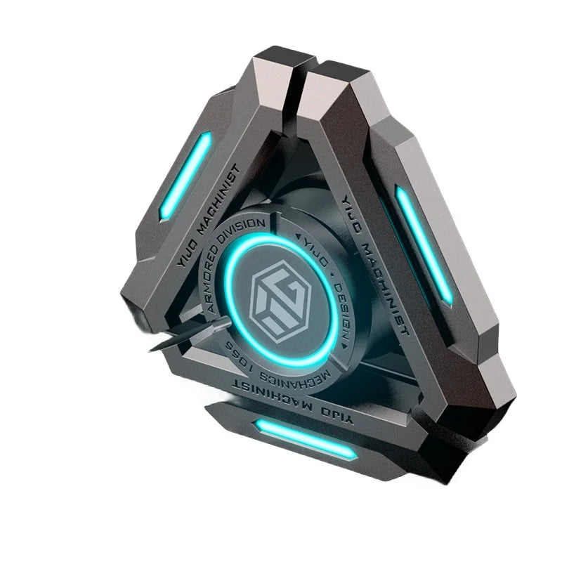TriGlow CyberSpin Fidget – LED Triangle Stress Relief Spinner