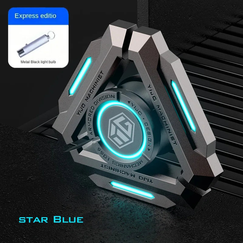 TriGlow CyberSpin Fidget – LED Triangle Stress Relief Spinner