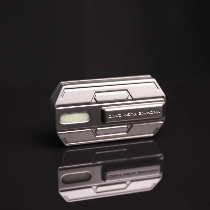 Luminous Fidget Slider Toy – Smooth Metal EDC Spinner for Anxiety & Stress Relief ADHD Focus Tool Silent Office Desk Toy